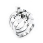 Bague Cubes en argent 925