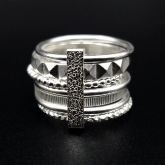 Bague semainier en Argent 925 rhodié