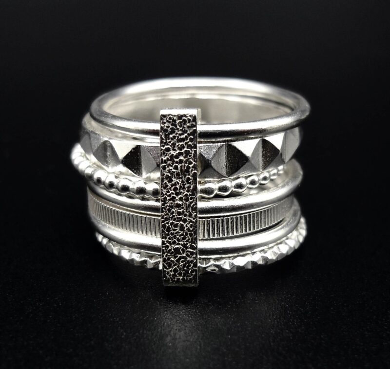 Bague semainier en Argent 925 rhodié