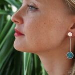 Boucles d'oreilles éclats de turquoise