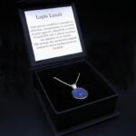 collier argent et Lapis-Lazuli