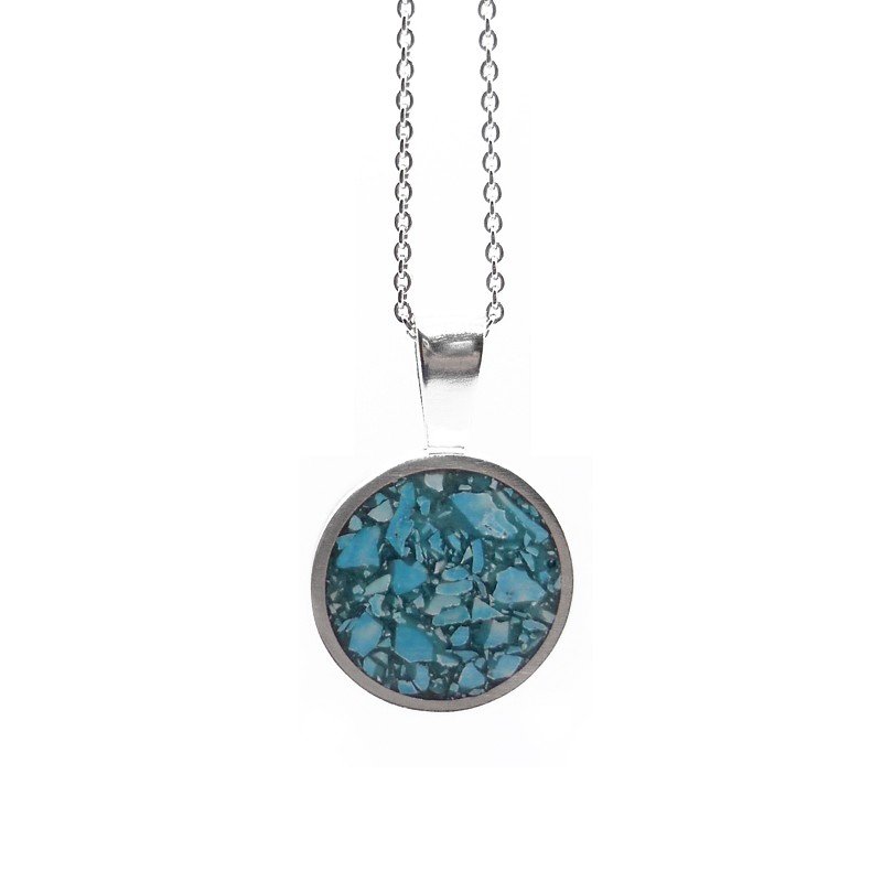 collier argent et turquoise collier argent et turquoise