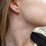 boucles d'oreilles fines argent rhodié