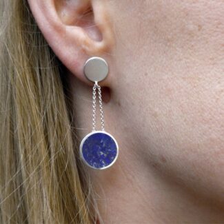 Boucles d'oreilles argent et Lapis-Lazuli