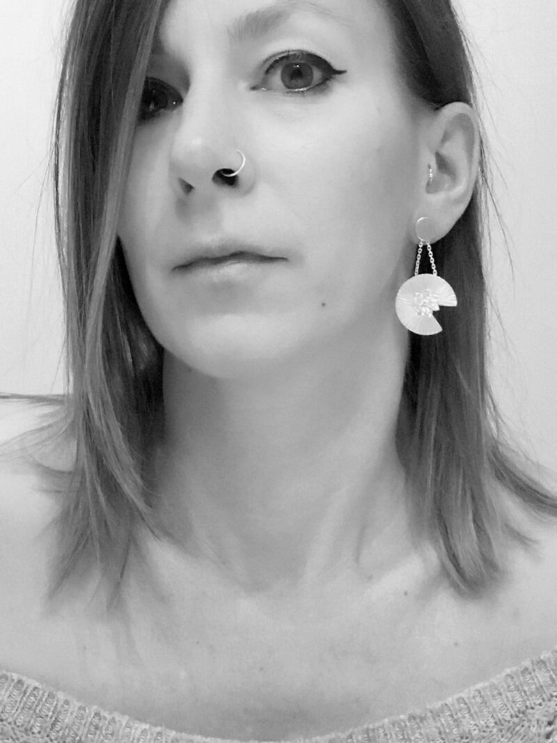 Boucles d'oreilles nénuphars longues