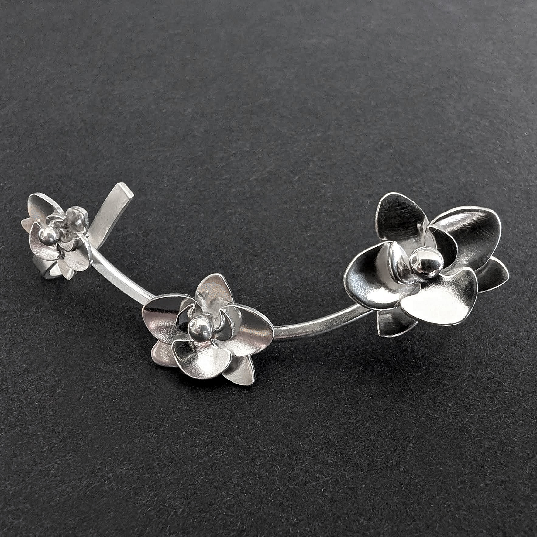 boucle orchidée noir